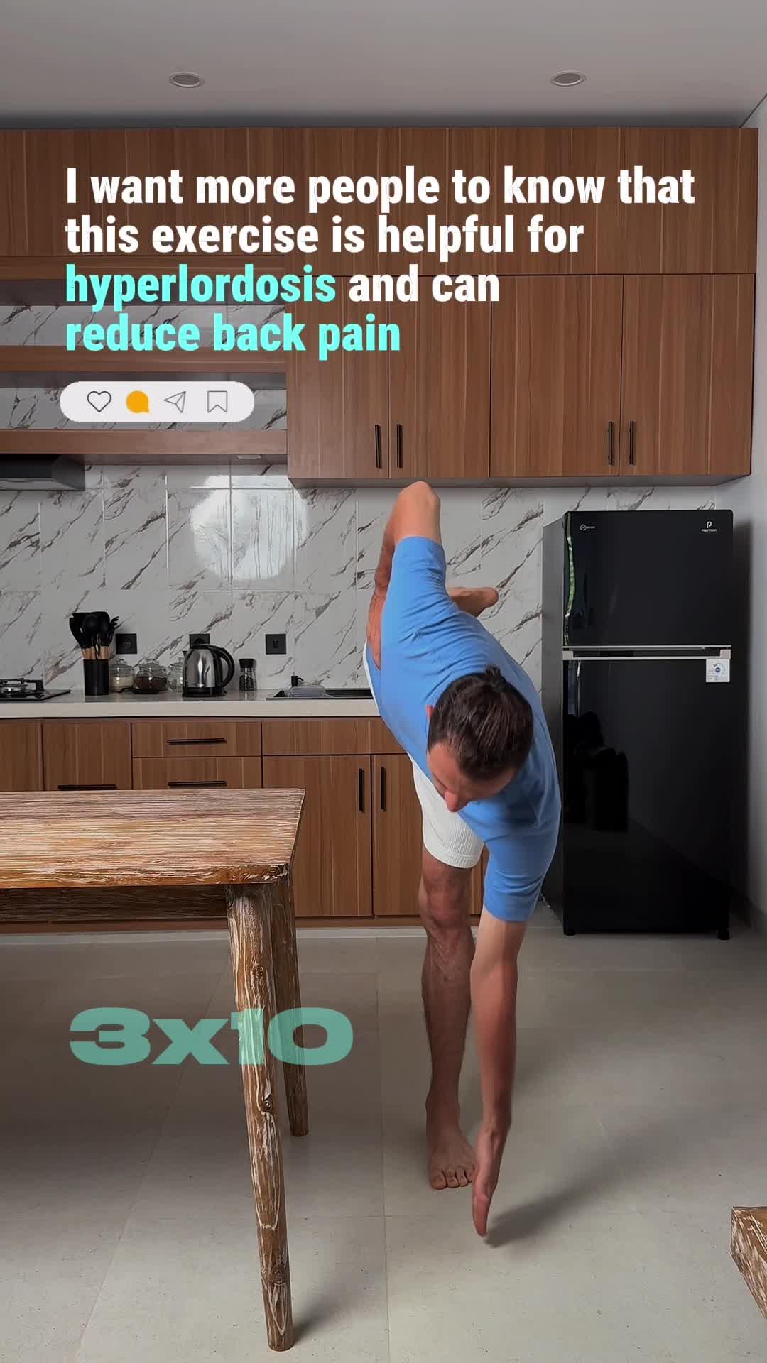 I want more people to know that this exercise is helpful for hyperlordosis and c