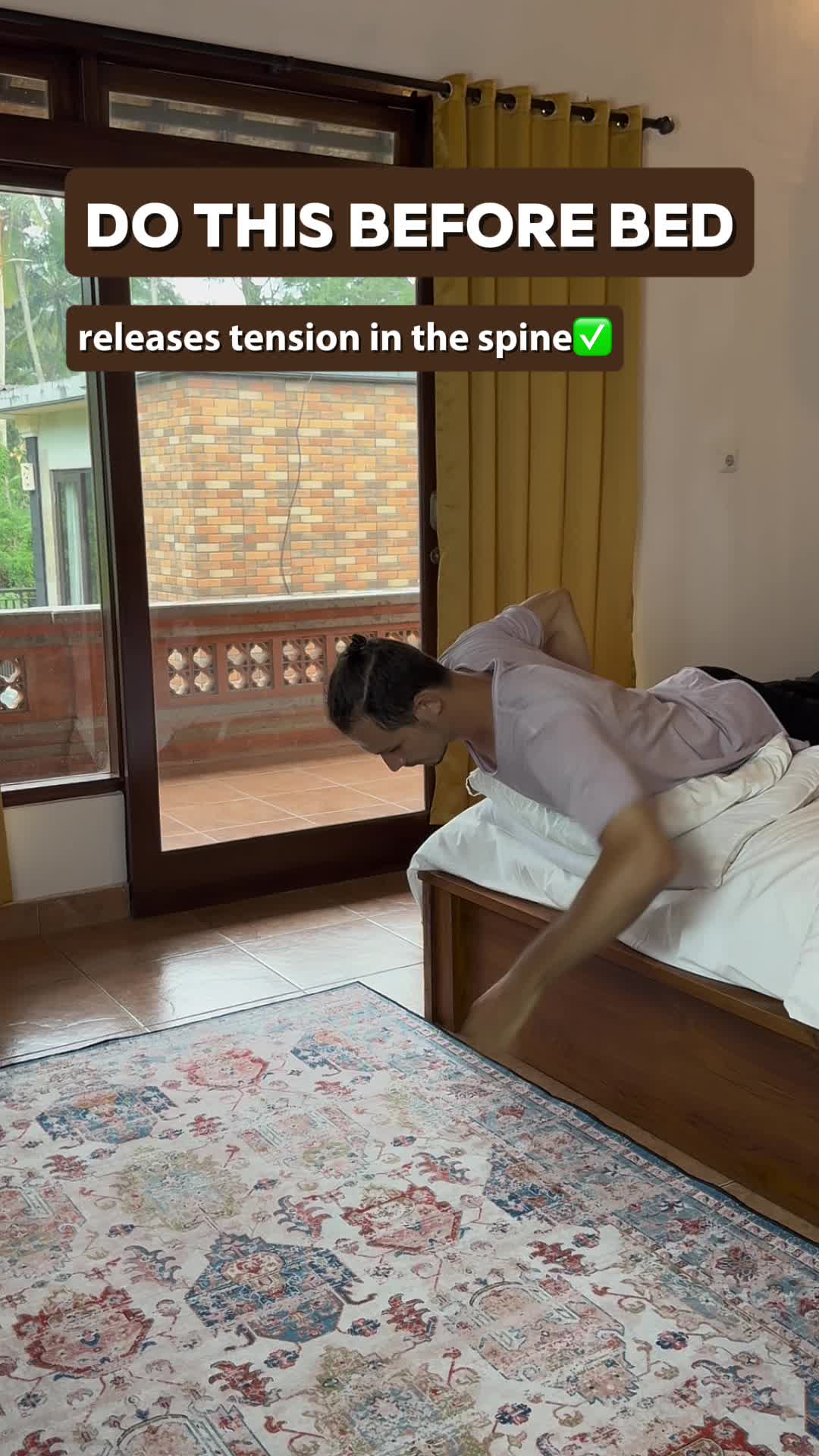 Release all the tension before sleep! 